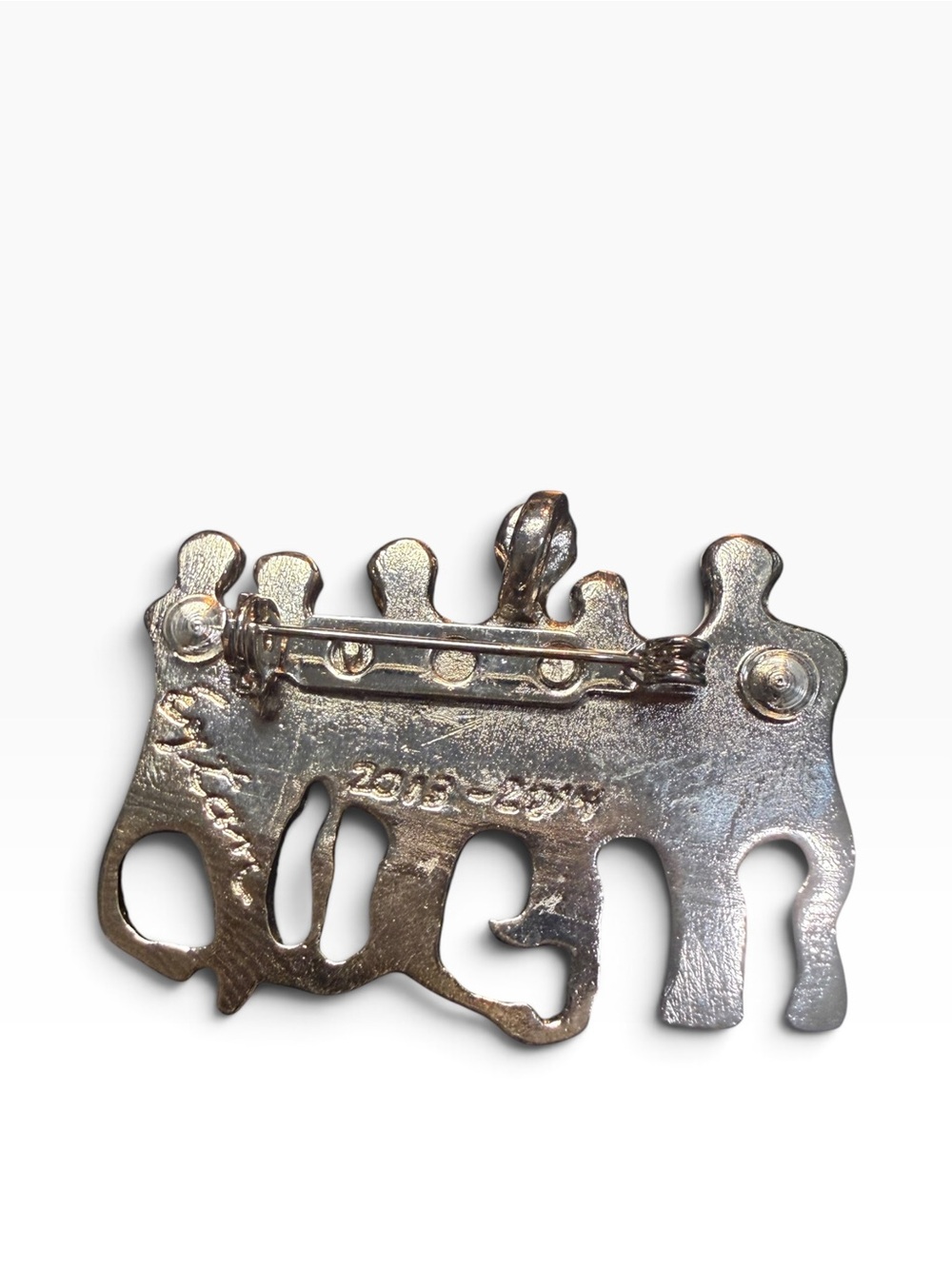 Eytan Brandes 2013-14 Torah Fund Judaica People Brooch Pendant Signed - Picture 6 of 6